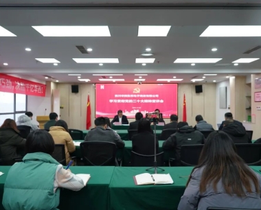 華西集采舉行學習貫徹黨的(de)二十大(dà)精神宣講會 丁雲波作專題宣講報告