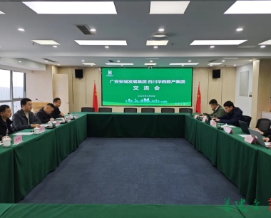 聚焦數字技術，力促合作共赢，華西數産與廣安安城發展集團有限公司交流座談